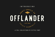 Offlander Rough - Free Vintage All Caps Font - Pixel Surplus