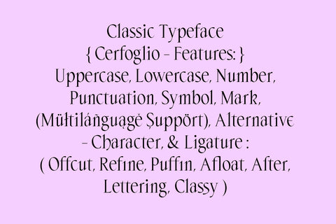 ED Cerfoglio - Classy Serif