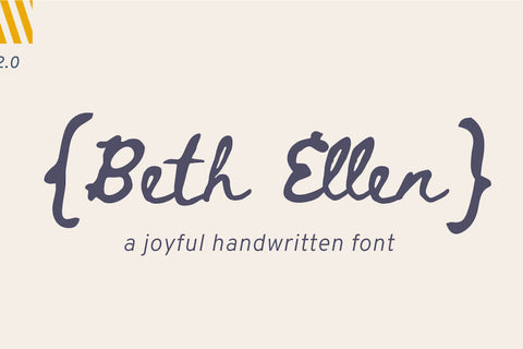 Beth Ellen - Free Joyful Handwritten Font - Pixel Surplus