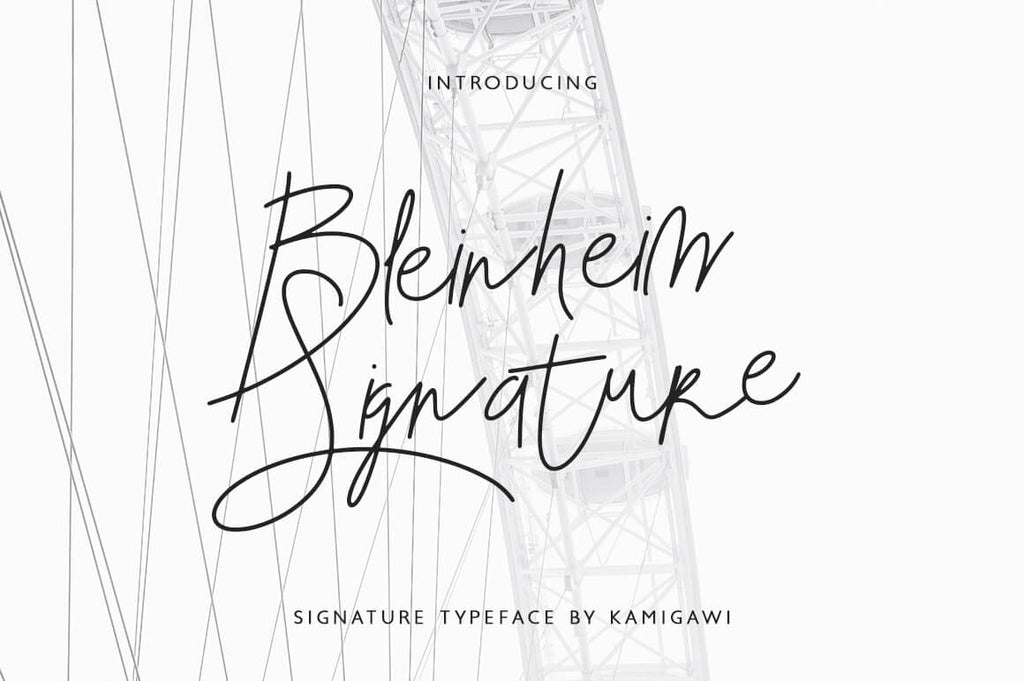 Blenheim - Free Signature Script - Pixel Surplus