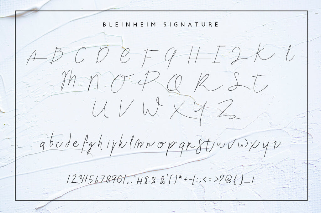 Blenheim - Free Signature Script - Pixel Surplus