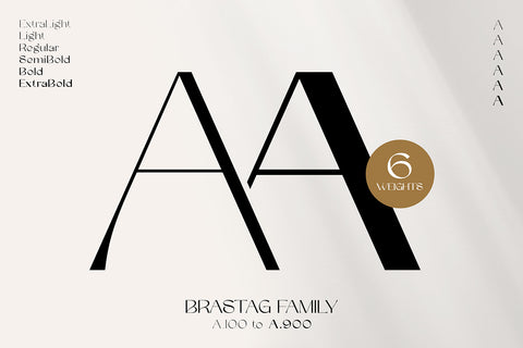 Brastag - Display Font Family
