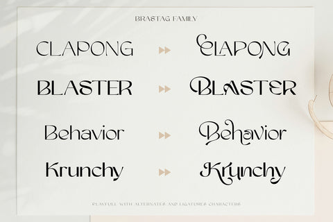Brastag - Display Font Family