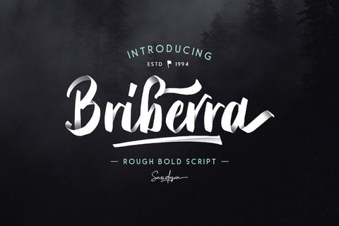Briberra - Free Rough Bold Script Font