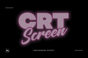 Glowing Retro CRT Screen Effect