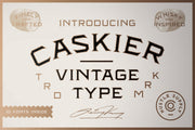 Caskier - Vintage Serif Typeface (10 Fonts)