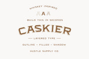 Caskier - Vintage Serif Typeface (10 Fonts)