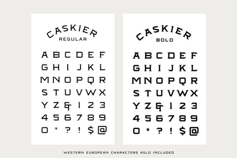 Caskier - Vintage Serif Typeface (10 Fonts)