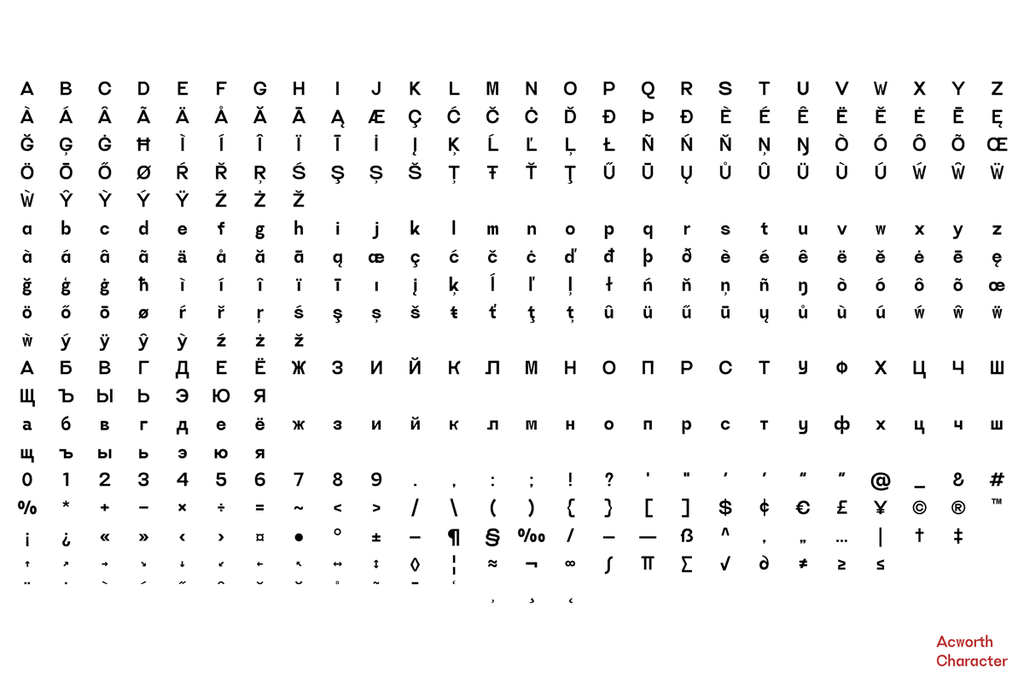 Acworth - Free Sans Serif Font - Pixel Surplus