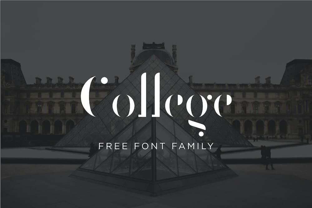 College - Free Elegant Stencil Serif - Pixel Surplus
