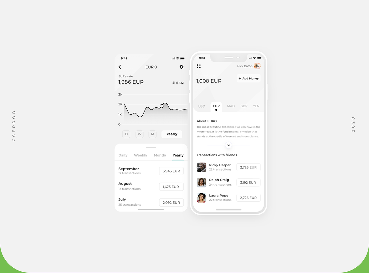 Free Colorful Banking App UI Kit – Pixel Surplus