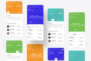 Free Colorful Banking App UI Kit