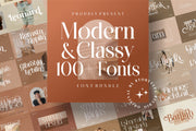 The Modern & Classy Mega Font Bundle