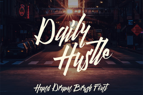 Daily Hustle - Brush Script