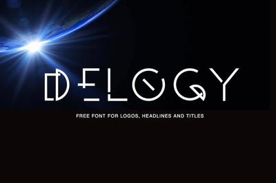 Delogy - Free Display Font - Pixel Surplus