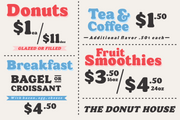 Donut Shop - Retro Rounded Serif