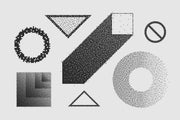 120 Vector Dither Textured Clip Arts