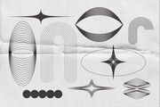 Abstract Boho Linear Vector Shapes