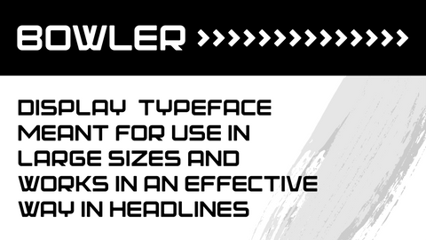 Bowler - Free Display Font