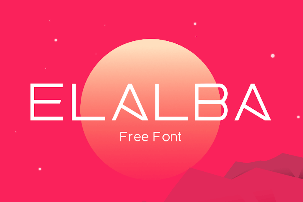 Elalba - Free Display Font - Pixel Surplus