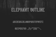 Elephant Outline - Free Font - Pixel Surplus