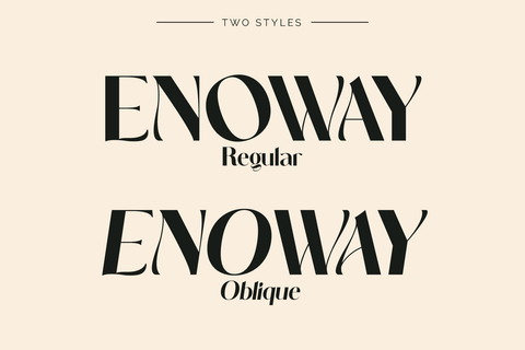 Enoway - Modern Display Typeface