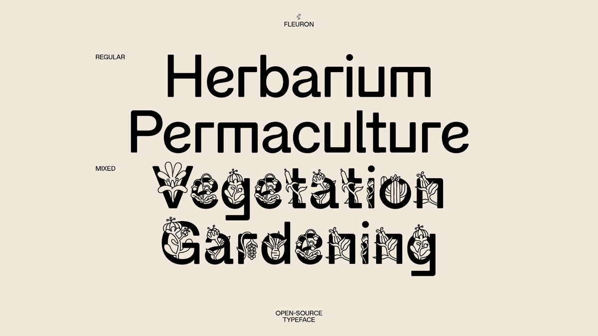 Fleuron - Free Floral Display Font – Pixel Surplus