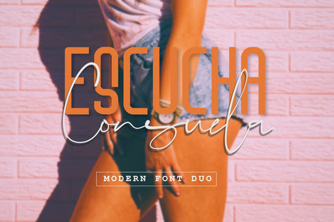 Escucha Consuela - Free Stylish & Modern Font Duo - Pixel Surplus