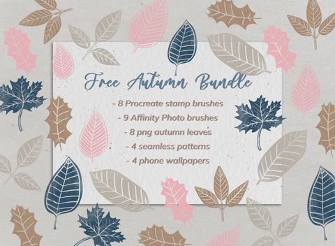 Free Autumn Procreate & Graphics Bundle