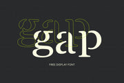 Gap - Free Stencil Display Font