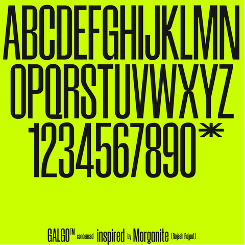 Galgo Condensed - Free Sans Serif Font