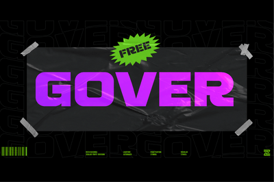 Gover - Free Sans Serif Font - Pixel Surplus