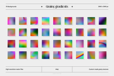 Grainy Gradients - Backgrounds & Abstract Shapes Collection