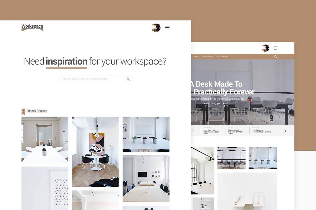 Workspace - Free E-Commerce PSD UI Kit – Pixel Surplus