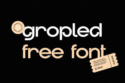 Gropled - Free Display Font
