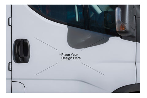 Free Vehicle Sticker Decal Mockup