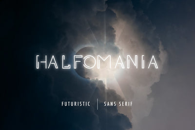 Halfomania - Free Futuristic Sans Serif - Pixel Surplus