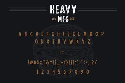 Heavy MFG - Vintage Sans Serif