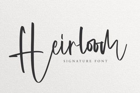 Heirloom - Free Signature Script Font