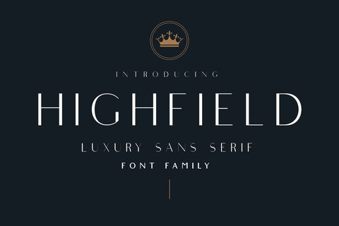 Highfield - Luxury Sans Serif Font Family