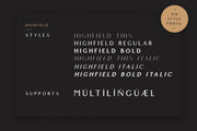 Highfield - Luxury Sans Serif Font Family