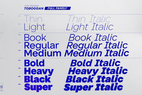 Toboggan - Utility Display Typeface