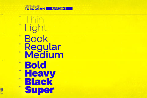 Toboggan - Utility Display Typeface