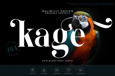 Kage Black - Free Elegant Serif Font - Pixel Surplus