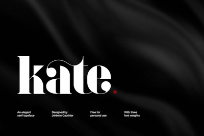 Kate - Free Elegant Serif Typeface - Pixel Surplus