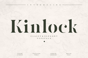 Kinlock - Elegant Stencil Serif