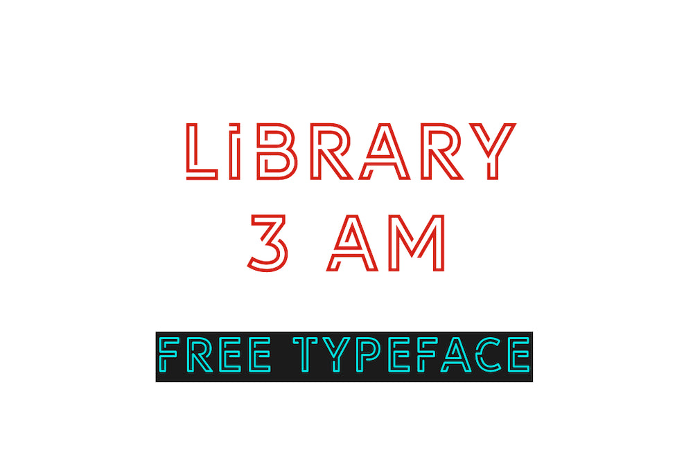 Library 3 AM - Free Outline Display Font – Pixel Surplus