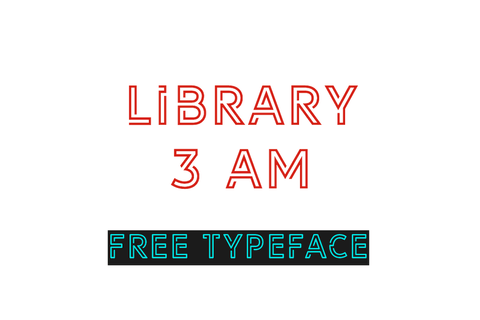 Library 3 AM - Free Outline Display Font - Pixel Surplus