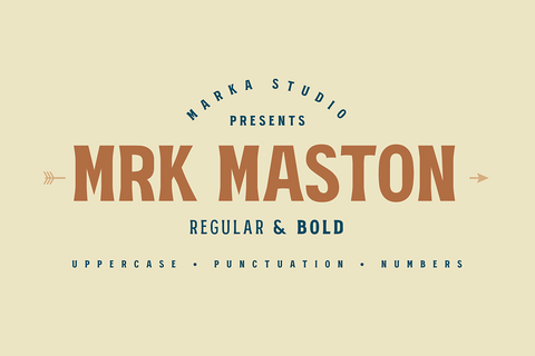 MRK Maston - Free Vintage Display Font