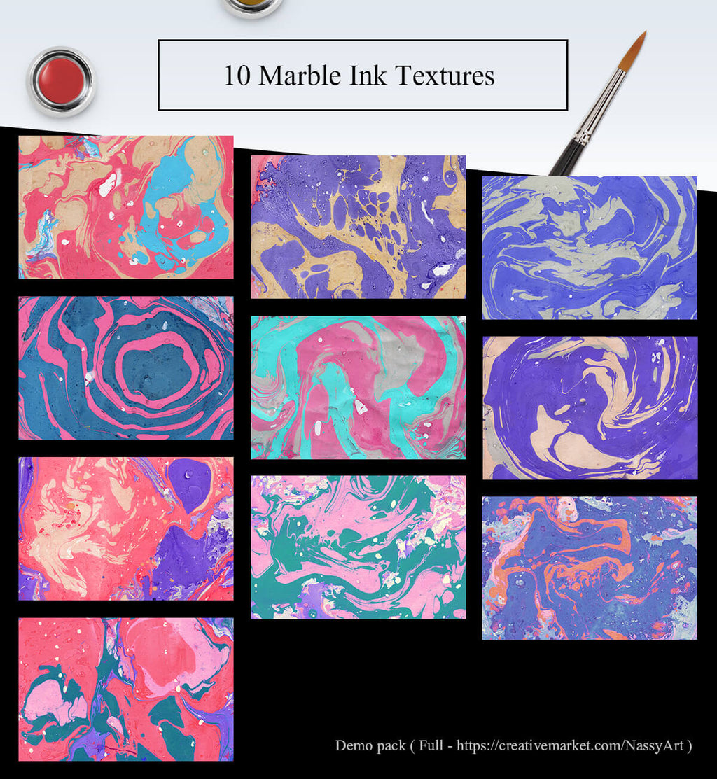 10 Free Marble Ink Paper Textures - Pixel Surplus